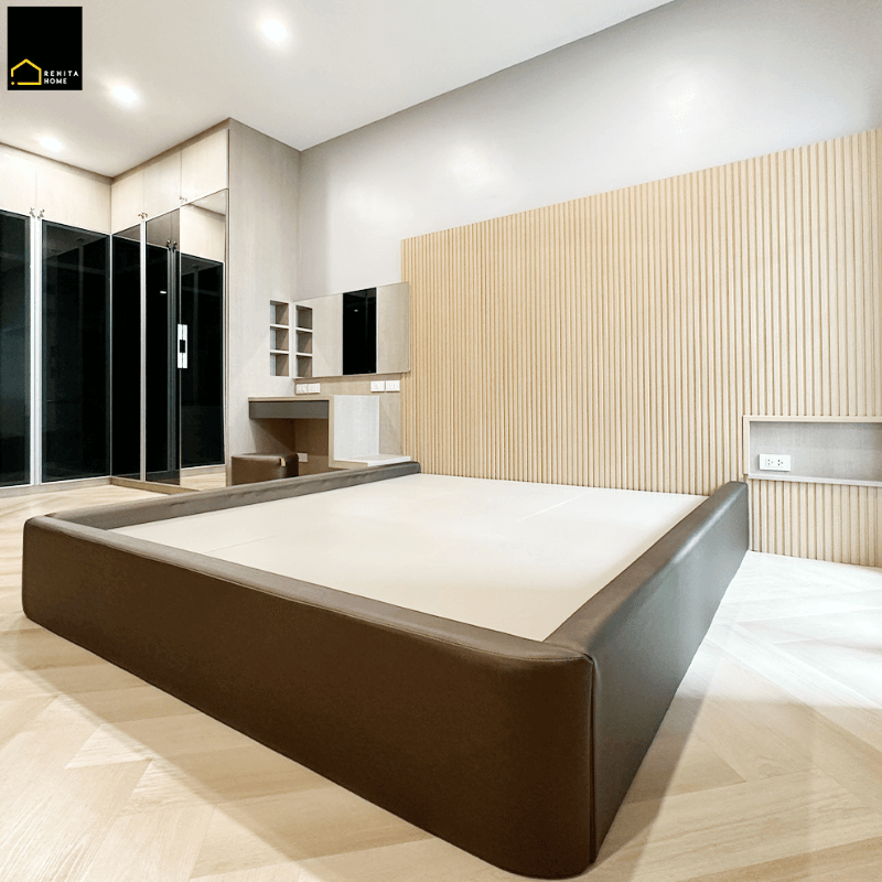  ฐานเตียง 5 ฟุต RENITA HOME รุ่น BLAKE สีน้ำตาล_2